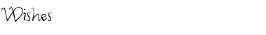 Download Wishes regular Font Title Preview
