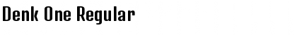 Download Denk One Regular Font Title Preview