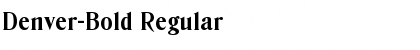 Download Denver-Bold Regular Font Title Preview