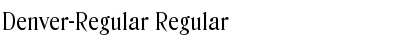 Download Denver-Regular Regular Font Title Preview