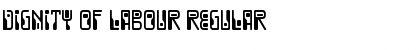 Download Dignity of Labour Regular Font Title Preview