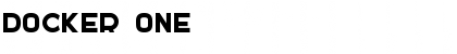 Download DOCKER ONE Font Title Preview