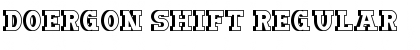 Download Doergon Shift Regular Font Title Preview