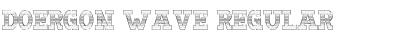 Download Doergon Wave Regular Font Title Preview