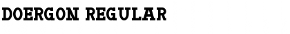 Download Doergon Regular Font Title Preview