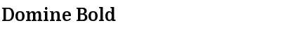 Download Domine Bold Font Title Preview