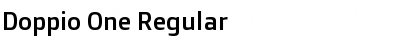 Download Doppio One Regular Font Title Preview
