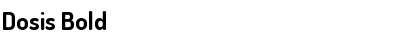 Download Dosis Bold Font Title Preview