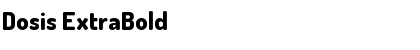 Download Dosis ExtraBold Font Title Preview