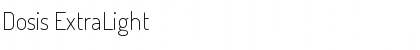 Download Dosis ExtraLight Font Title Preview