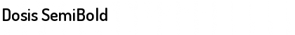 Download Dosis SemiBold Font Title Preview