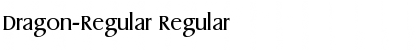 Download Dragon-Regular Regular Font Title Preview