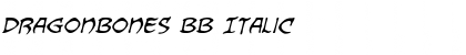 Download Dragonbones BB Italic Font Title Preview