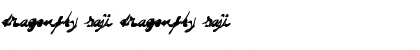 Download DRAGONFLY saji DRAGONFLY saji Font Title Preview