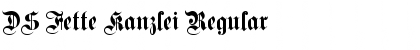 Download DS Fette Kanzlei Regular Font Title Preview