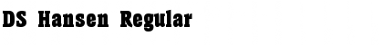 Download DS Hansen Regular Font Title Preview