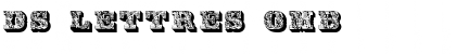 Download DS Lettres omb饳 orn饳 Regular Font Title Preview