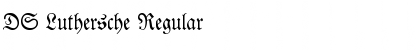Download DS Luthersche Regular Font Title Preview