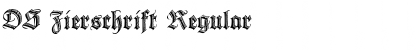 Download DS Zierschrift Regular Font Title Preview
