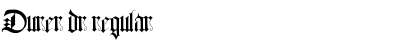 Download Durer dr regular Font Title Preview