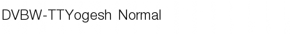 Download DVBW-TTYogesh Normal Font Title Preview