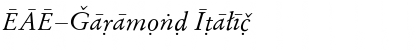 Download EAE-Garamond Italic Font