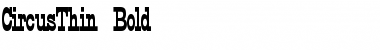 Download CircusThin Bold Font Title Preview