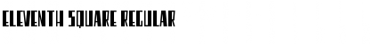Download Eleventh Square Regular Font Title Preview