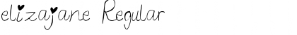 Download elizajane Regular Font Title Preview