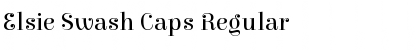 Download Elsie Swash Caps Regular Font Title Preview