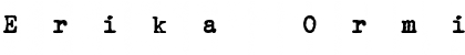 Download Erika Ormig Regular Font Title Preview