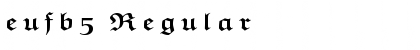 Download eufb5 Regular Font Title Preview