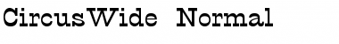 Download CircusWide Normal Font Title Preview