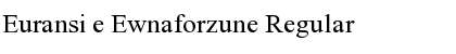 Download Euransi e Ewnaforzune Regular Font Title Preview
