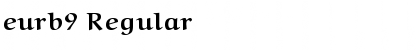 Download eurb9 Regular Font Title Preview