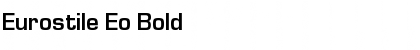 Download Eurostile Eo Bold Font Title Preview