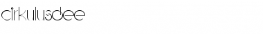 Download CirkulusDEE Regular Font Title Preview