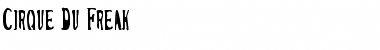 Download Cirque Du Freak Regular Font Title Preview