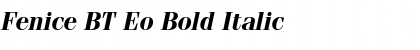Download Fenice BT Eo Bold Italic Font Title Preview