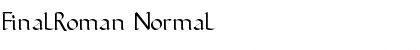 Download FinalRoman Normal Font Title Preview