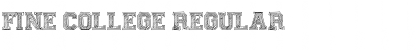 Download Fine College Regular Font Title Preview
