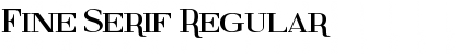 Download Fine Serif Regular Font Title Preview
