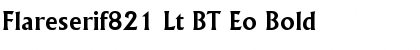 Download Flareserif821 Lt BT Eo Bold Font Title Preview