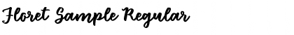 Download Floret Sample Regular Font Title Preview