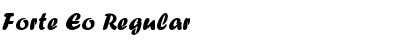 Download Forte Eo Regular Font Title Preview