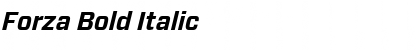 Download Forza Bold Italic Font Title Preview