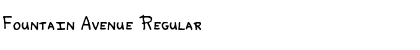 Download Fountain Avenue Regular Font Title Preview