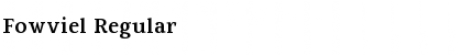 Download Fowviel Regular Font Title Preview