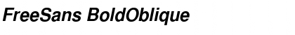 Download FreeSans BoldOblique Font Title Preview