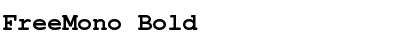 Download FreeMono Bold Font Title Preview